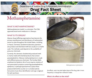 Printable Drug Fact Sheets