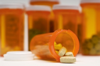image of pill bottles