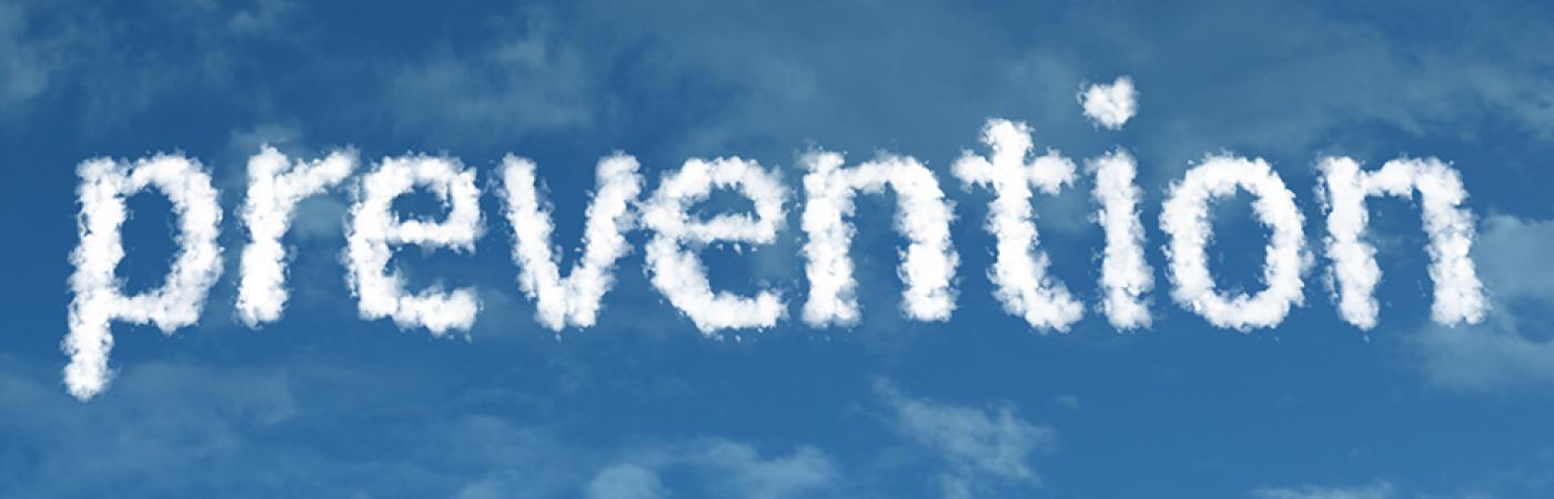 prevention written in clouds