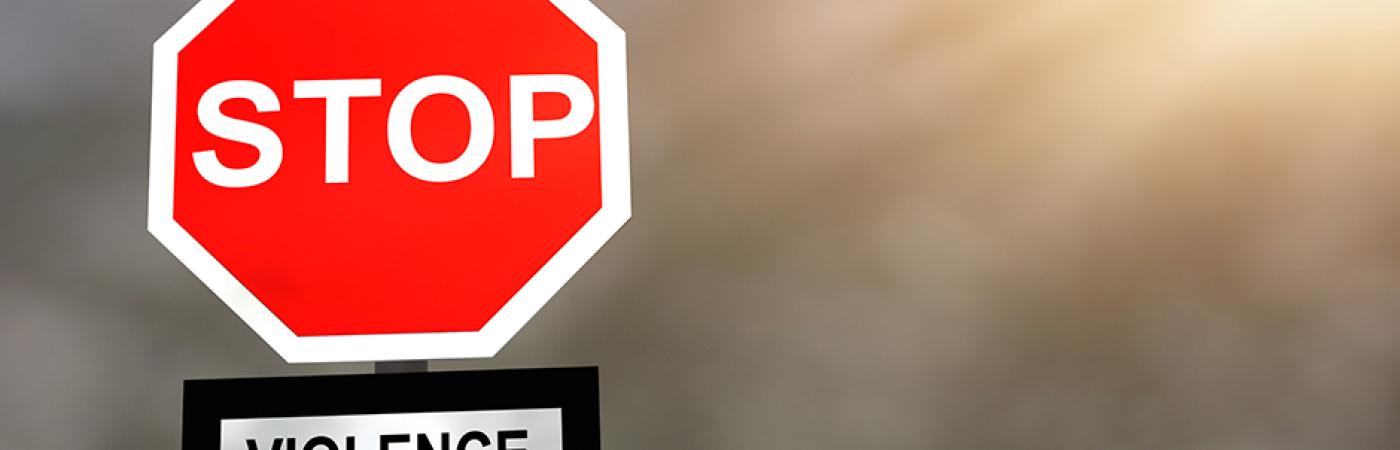 stop violence graphic