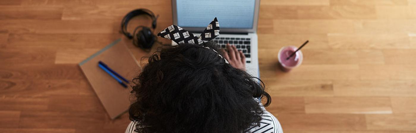 student laptop