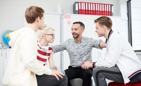 Students with counselor