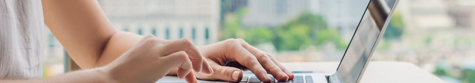 person on laptop