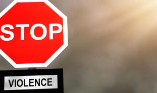 stop violence graphic