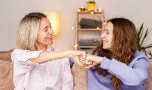 Mom and daughter